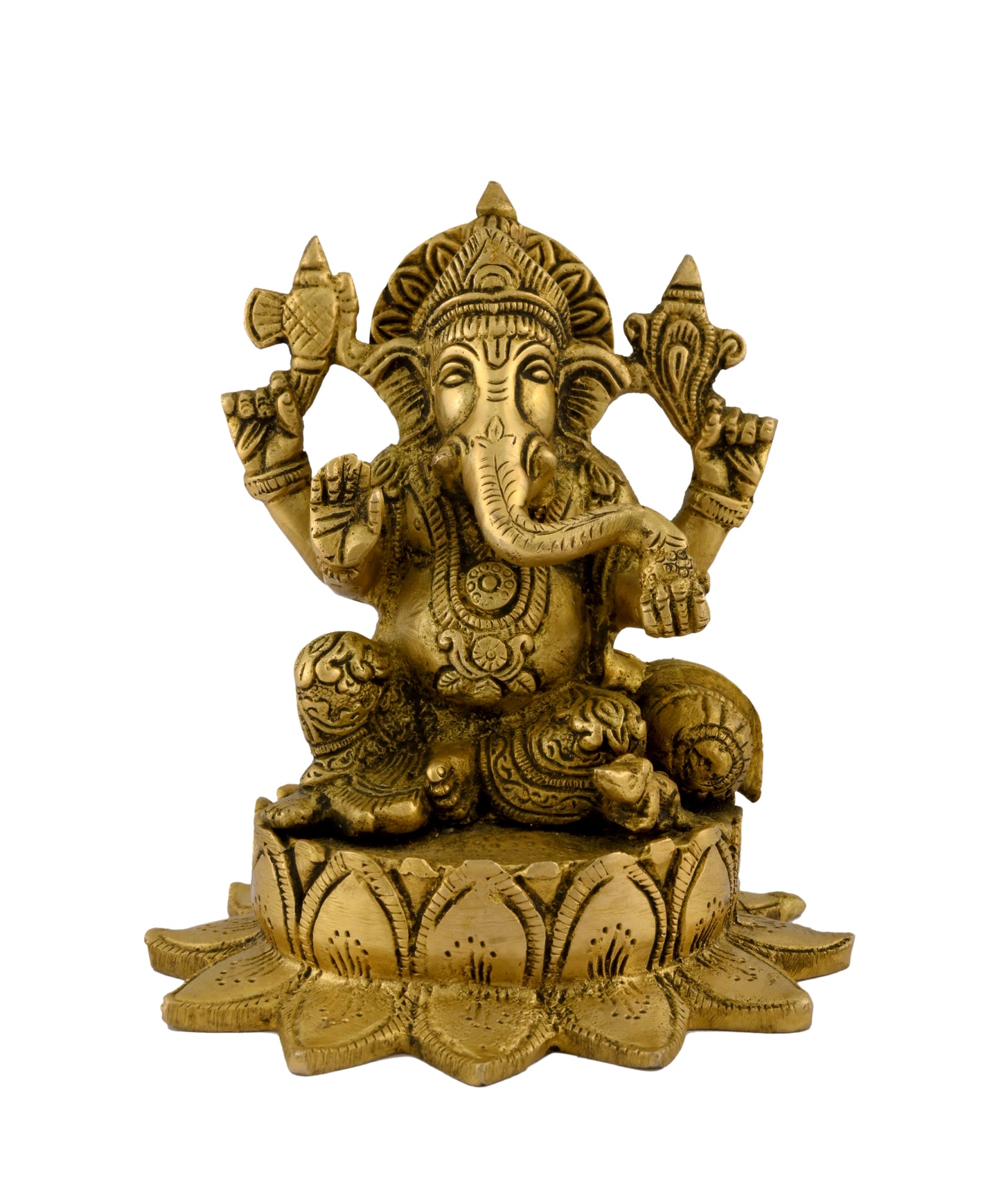 Brass Kamal Ganesha