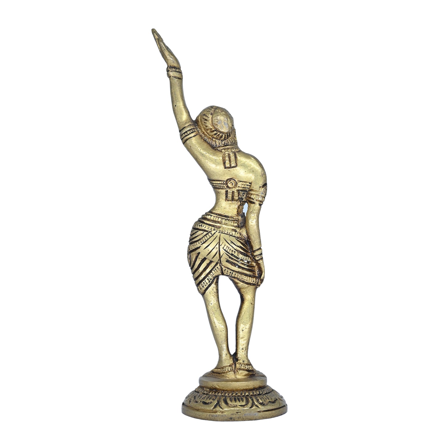 Brass Set of 5 Apsara Dancing Lady Statues