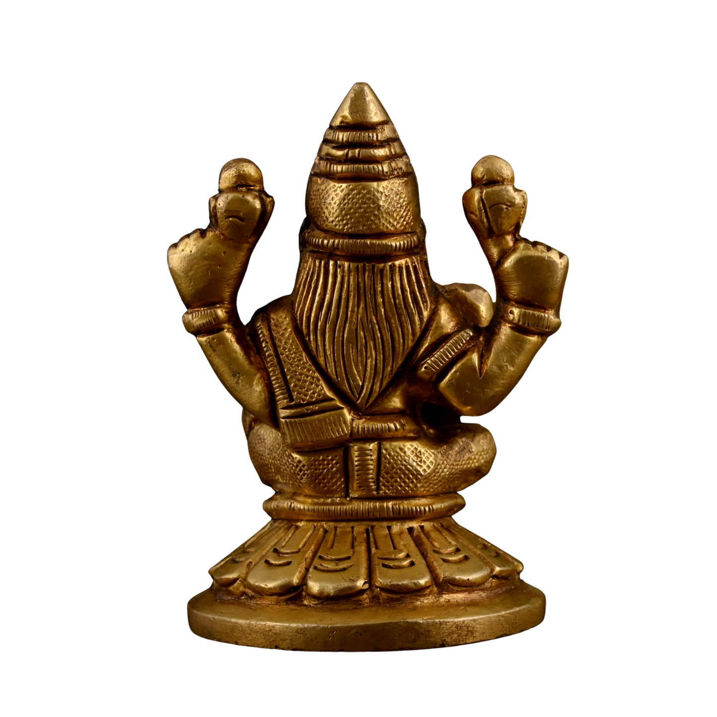 Brass Ganesha Laxmi Idol Set Small for Pooja