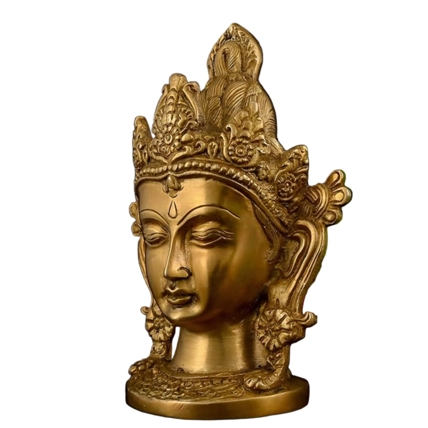 Brass Tara Devi Head