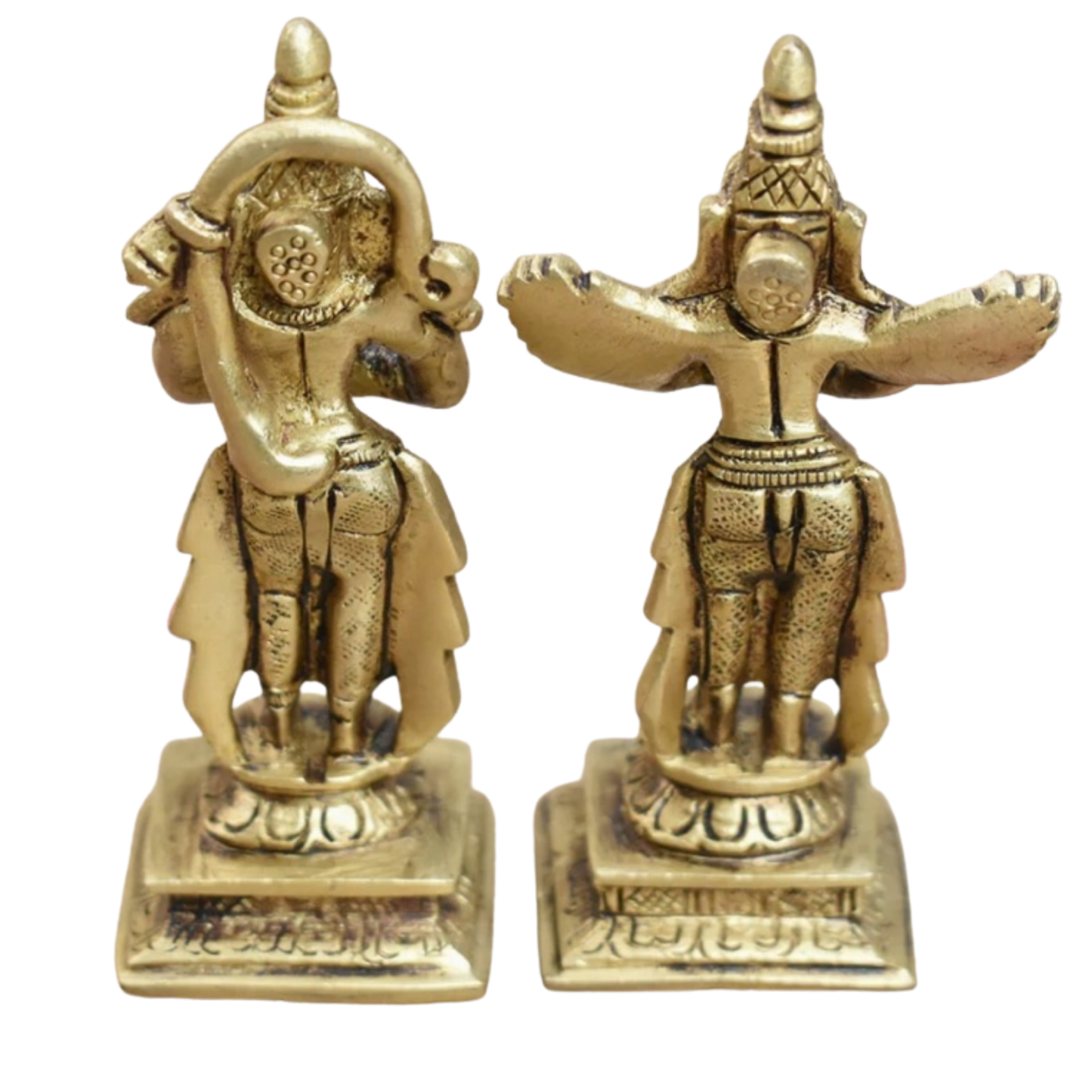 Brass Hanuman Idol with Garuda Idol