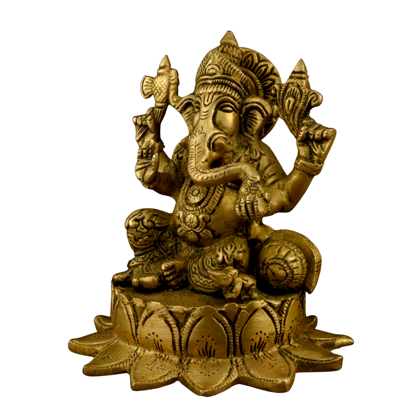 Brass Kamal Ganesha