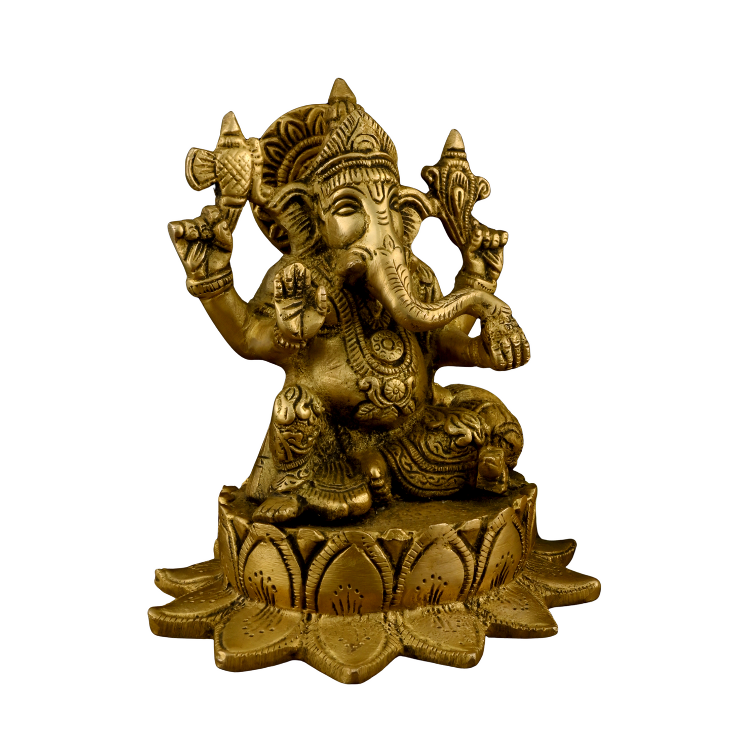 Brass Kamal Ganesha