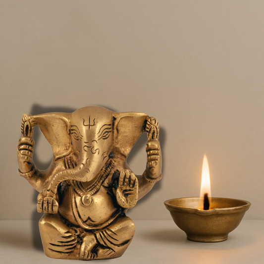 Brass Appu Ganesha