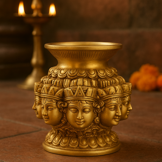 Brass Ashtlaxmi Kalash