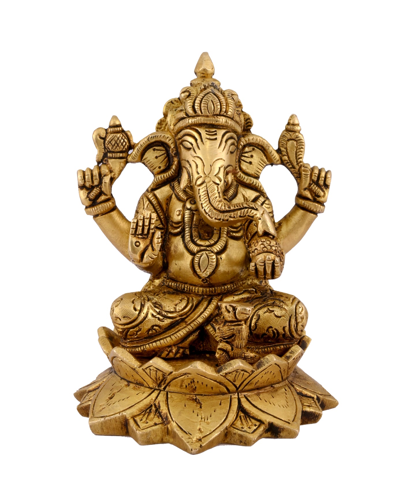 Brass Kamal Ganesha