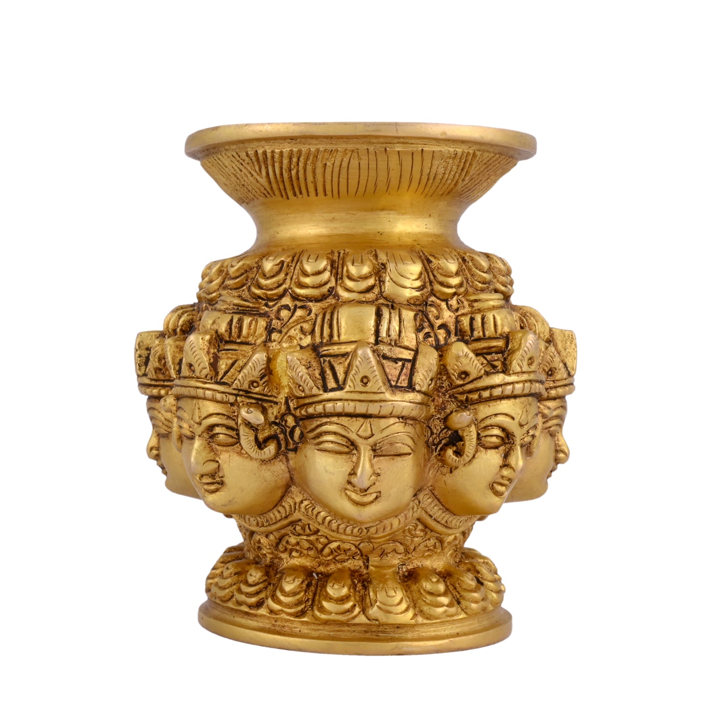 Brass Ashtlaxmi Kalash