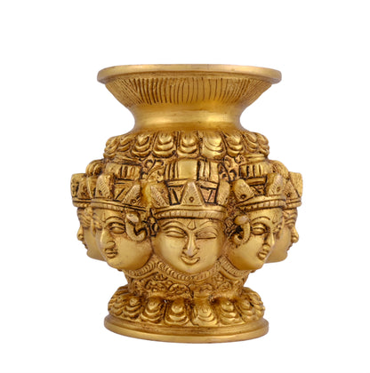 Brass Ashtlaxmi Kalash
