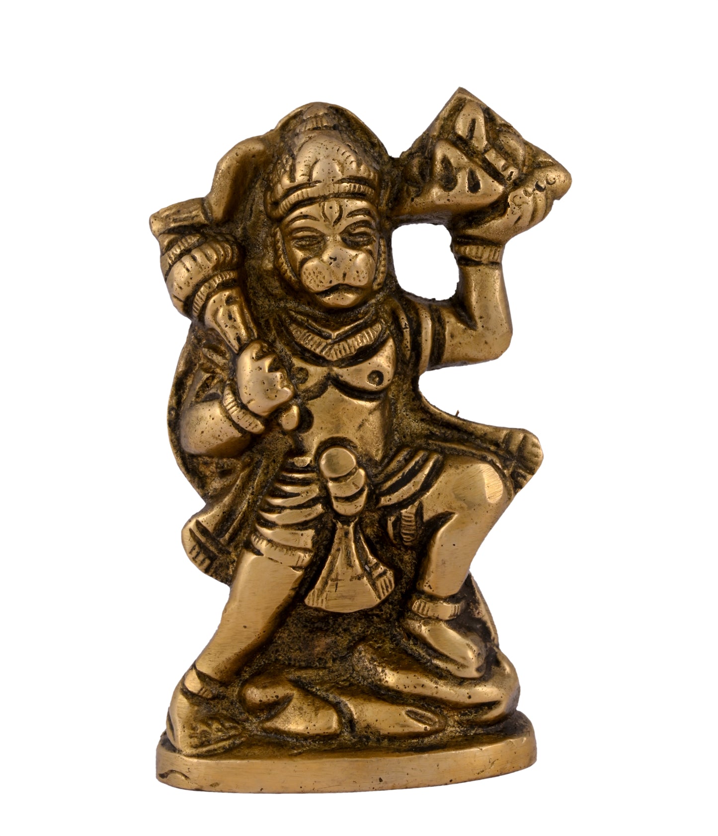 Brass Pahad Hanuman Small