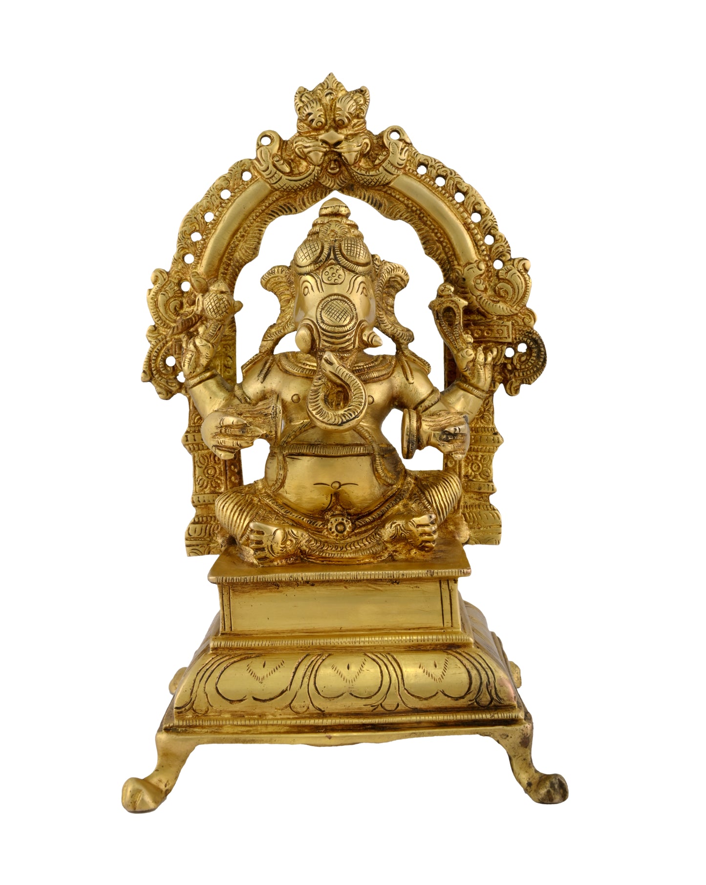 Brass Ganesha Music Arch - Manjeera