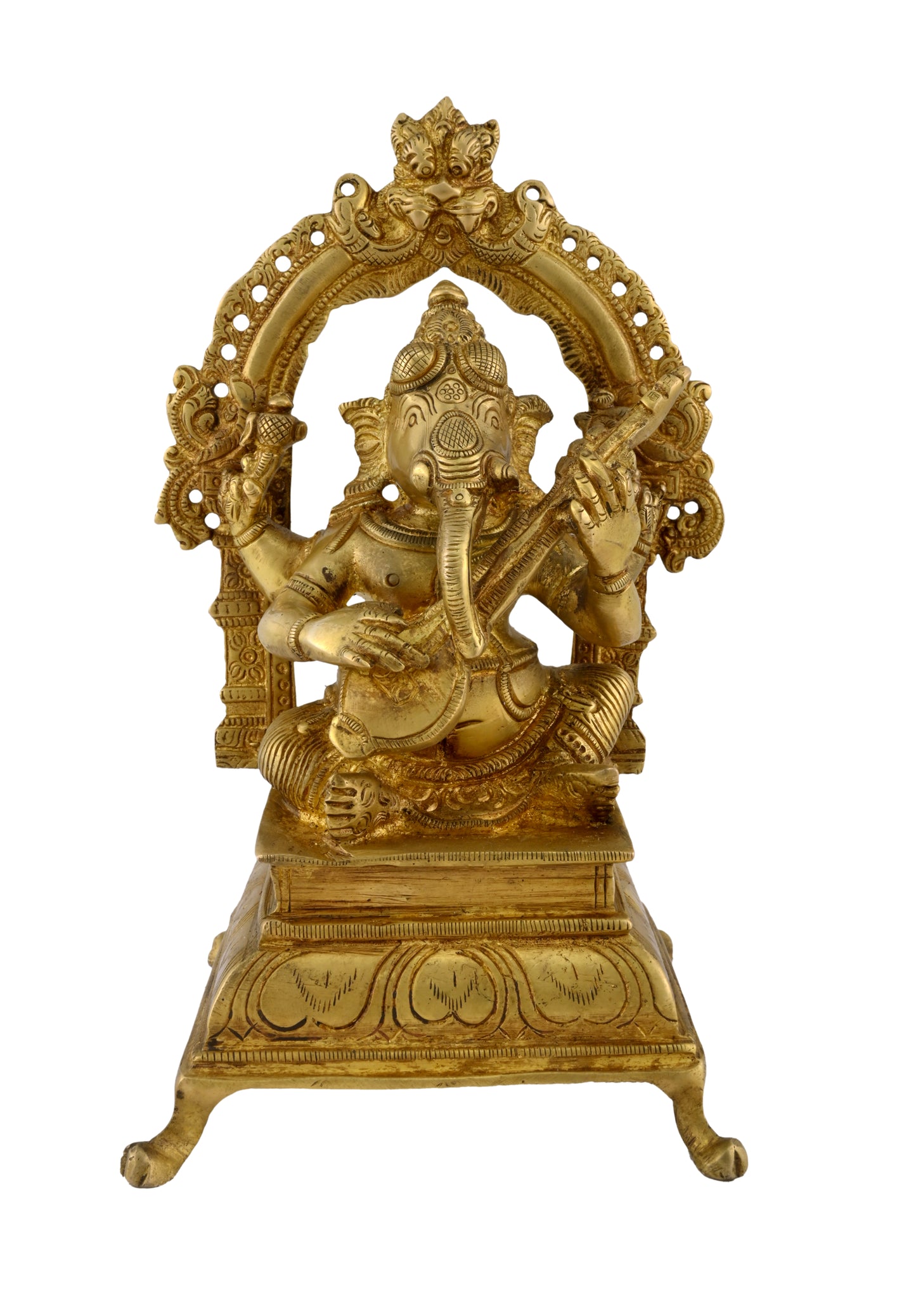 Brass Music Ganesh Arch Veena