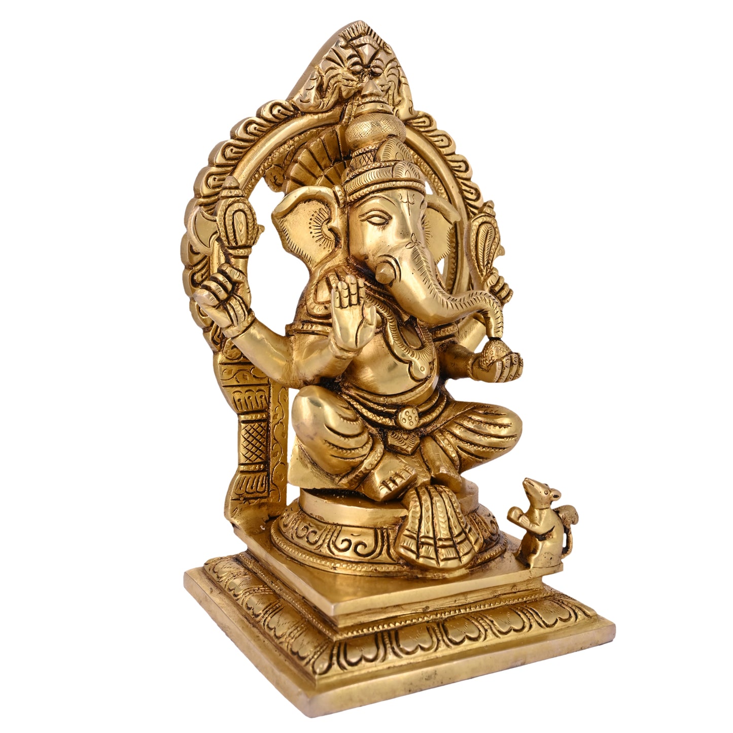 Brass Ganesha & Laxmi - Big Arch