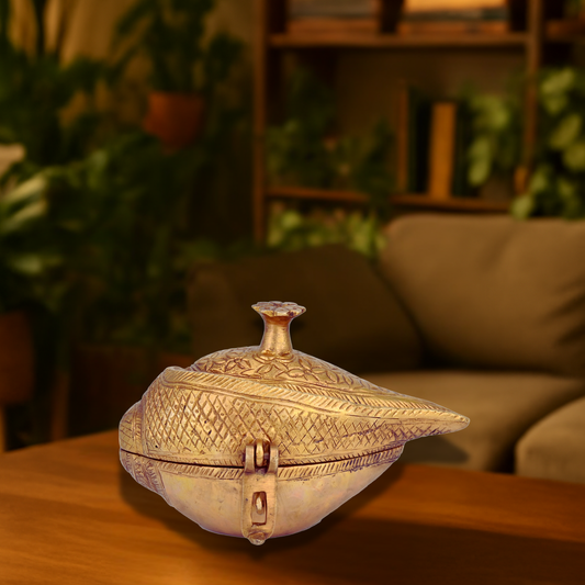 Brass Shankh Box