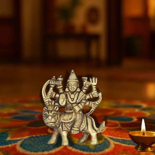 Brass Miniature Durga