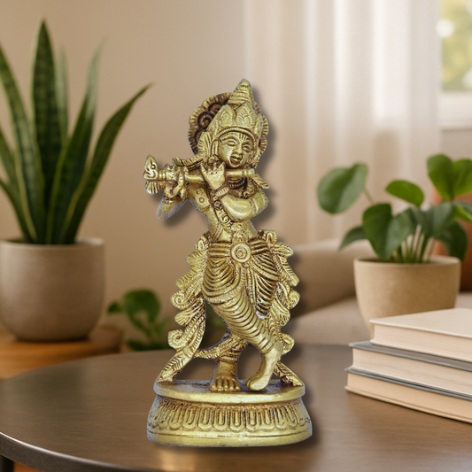 Brass Krishna Small