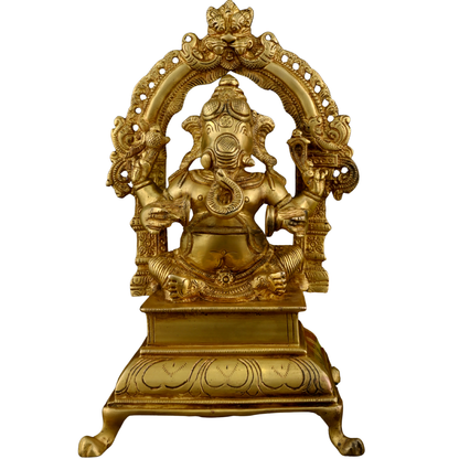 Brass Ganesha Music Arch - Manjeera