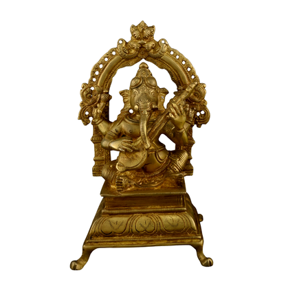 Brass Music Ganesh Arch Veena