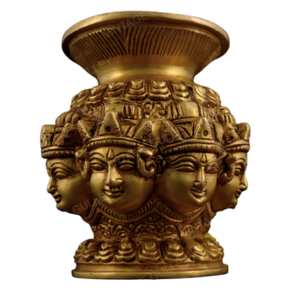 Brass Ashtlaxmi Kalash