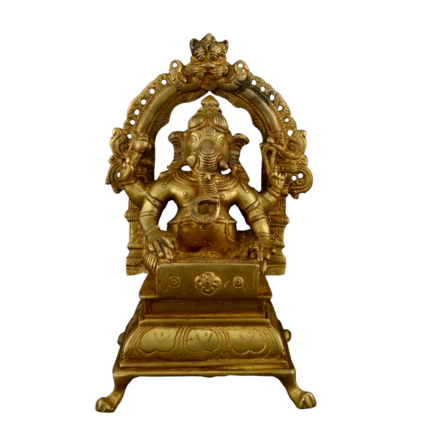 Brass Music Ganesh Arch Harmonium