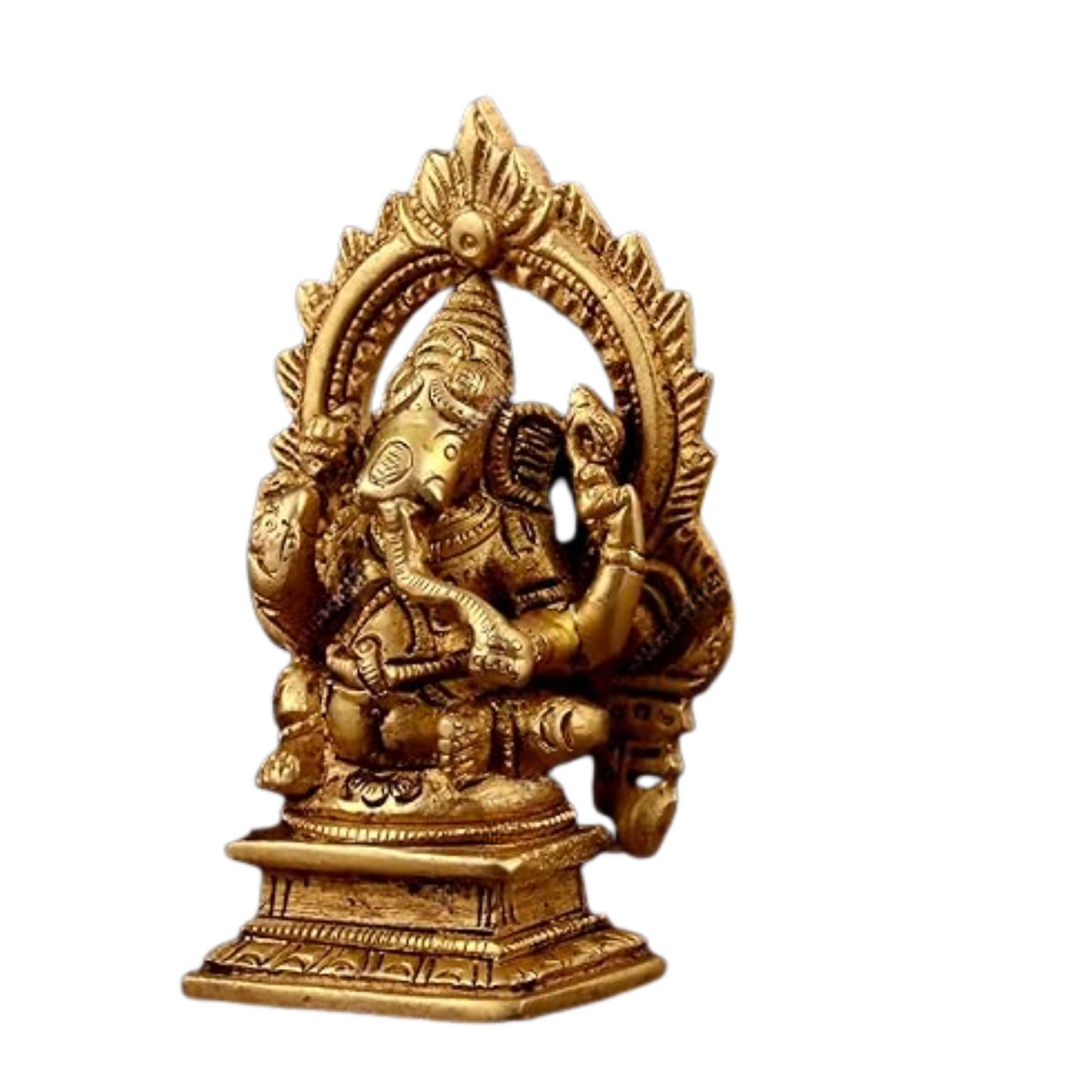 Brass Ganesha with Flute