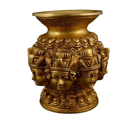 Brass Ashtlaxmi Kalash