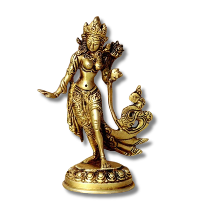 Brass Apsara Standing Tara Statue