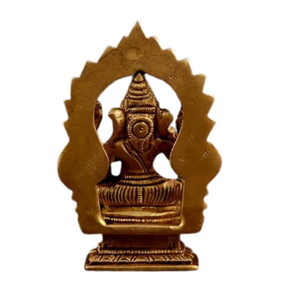 Brass Ganesha with Flute