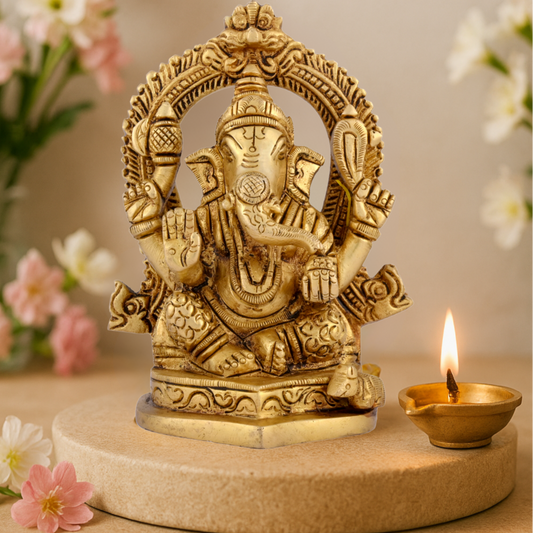 Brass Ganesha Arch