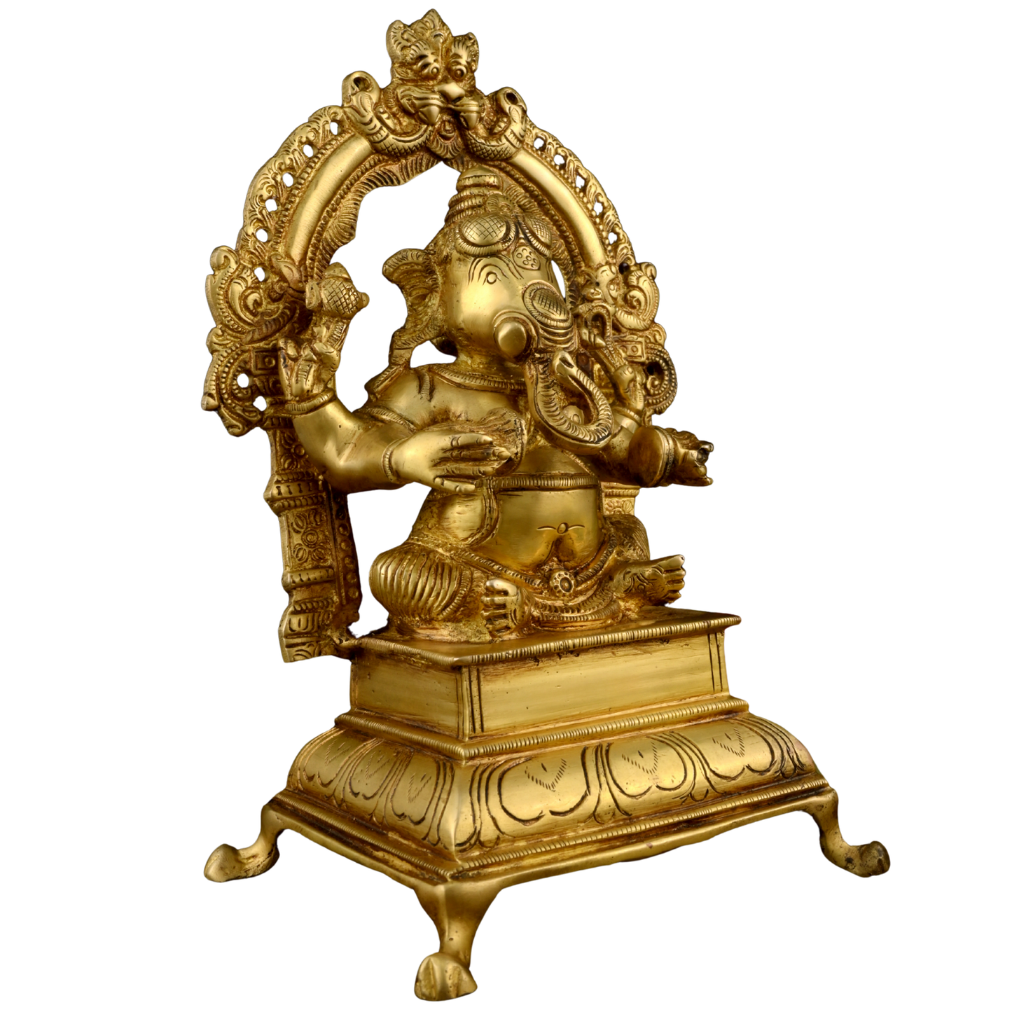 Brass Ganesha Music Arch - Manjeera
