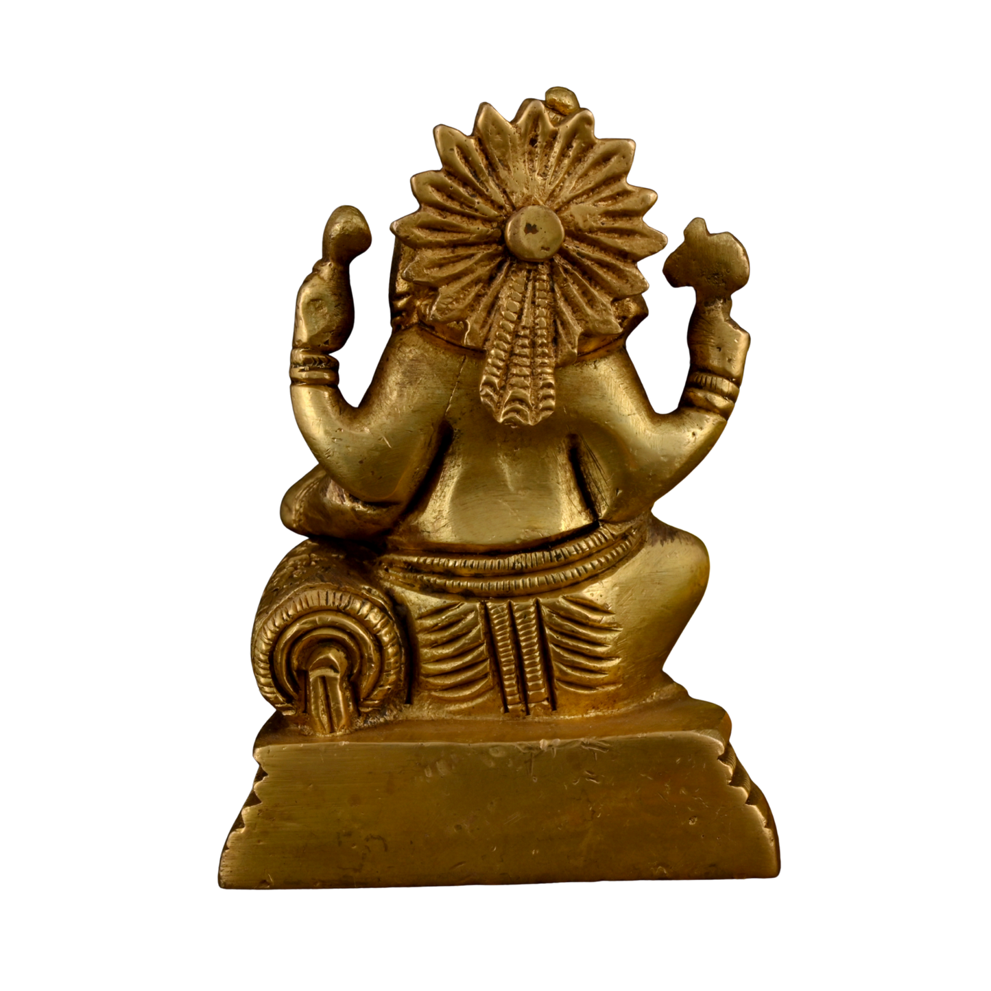 Brass Book Reading Ganesha