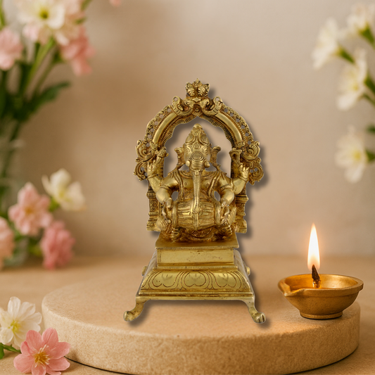 Brass Music Ganesh Arch Dholak