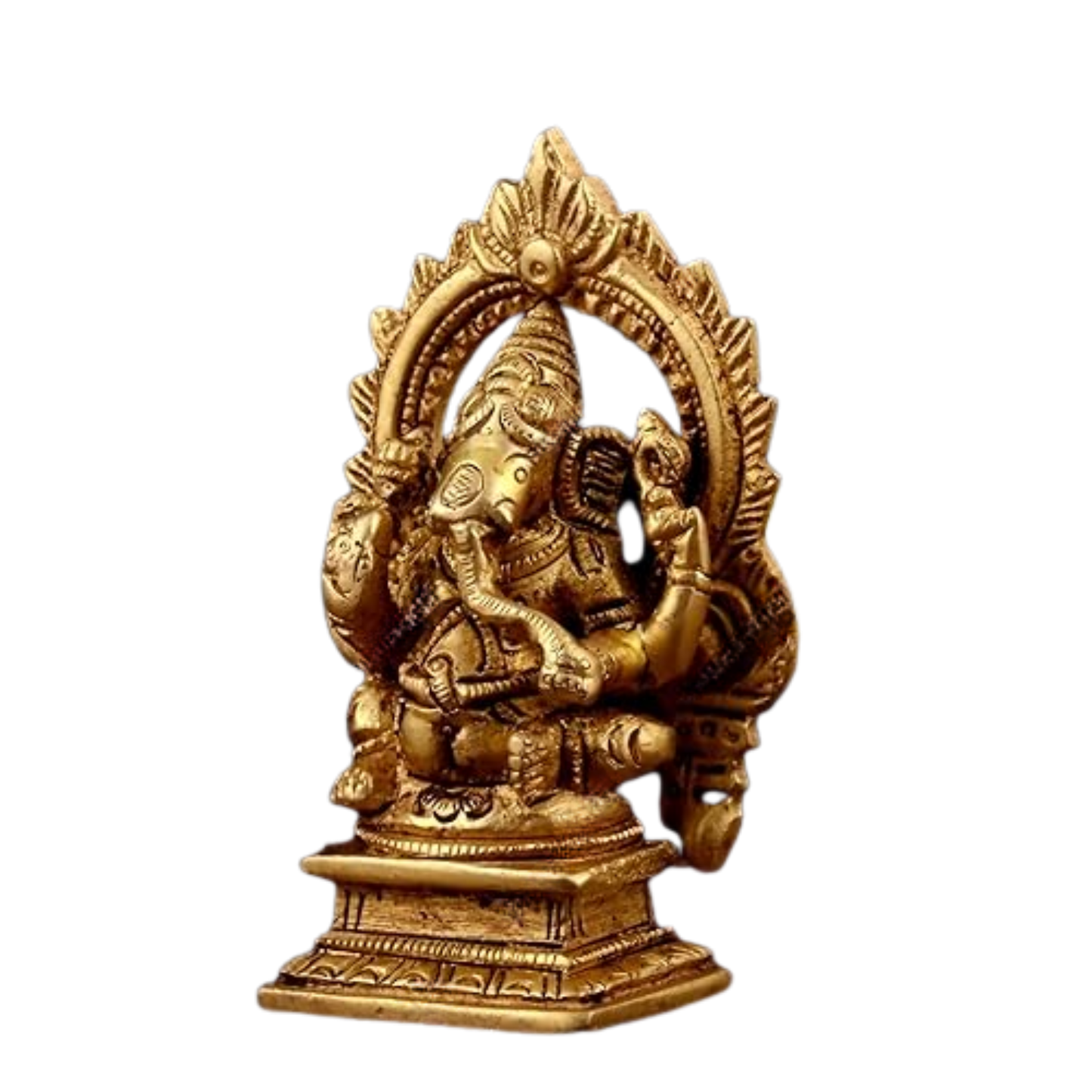 Brass Ganesha with Flute