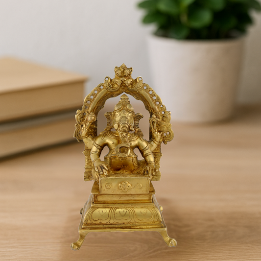 Brass Music Ganesh Arch Harmonium