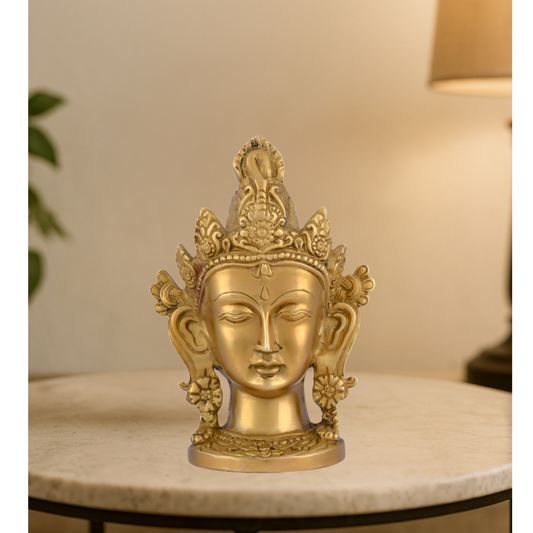 Brass Tara Devi Head