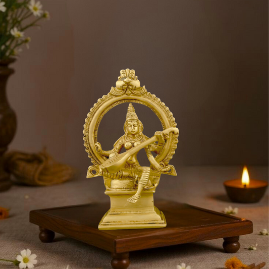 Brass Saraswati Arch