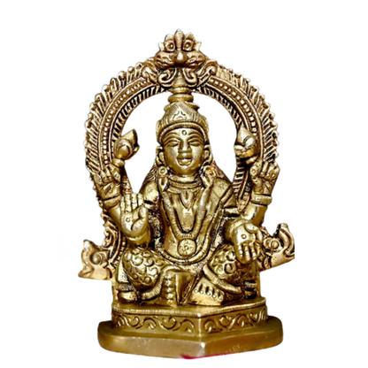 Brass Ganesha Laxmi Idol Set for Pooja