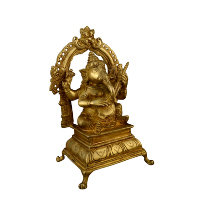Brass Music Ganesh Arch Veena