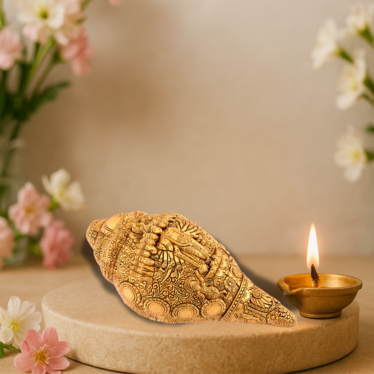Brass Vishnu Shankh Big
