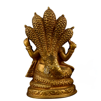 Brass Ganesha with Sheshnaag Arch