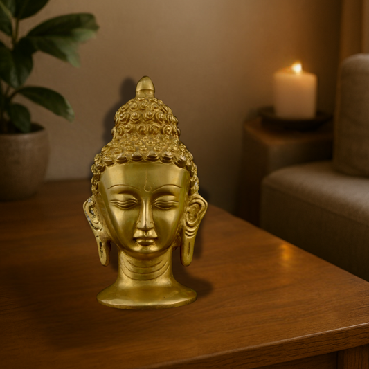 Brass Buddha Head