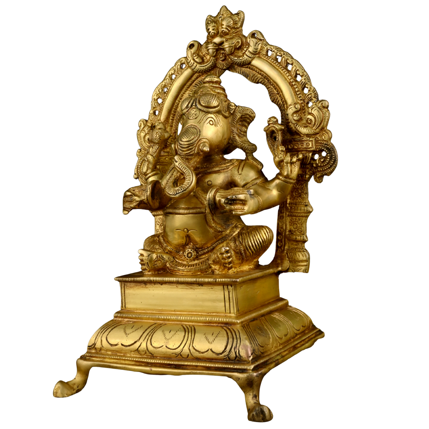 Brass Ganesha Music Arch - Manjeera