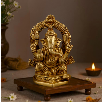 Brass Ganesha Arch