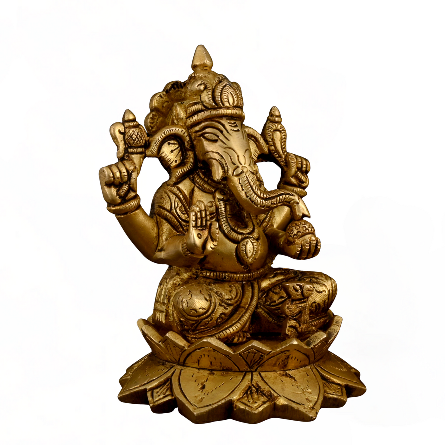 Brass Kamal Ganesha